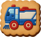 Urban Street Sweeper Cookie Cutter & Stamp - 4x4" Fun Baking Design