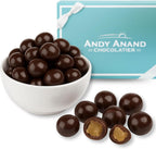 Andy Anand’s California Dark Chocolate Covered Ginger 1 lbs, for Birthday, Valentine Day, Gourmet Christmas Holiday Food Gift Basket, Thanksgiving, Mothers Fathers Day, Get Well Basket for Men & Women