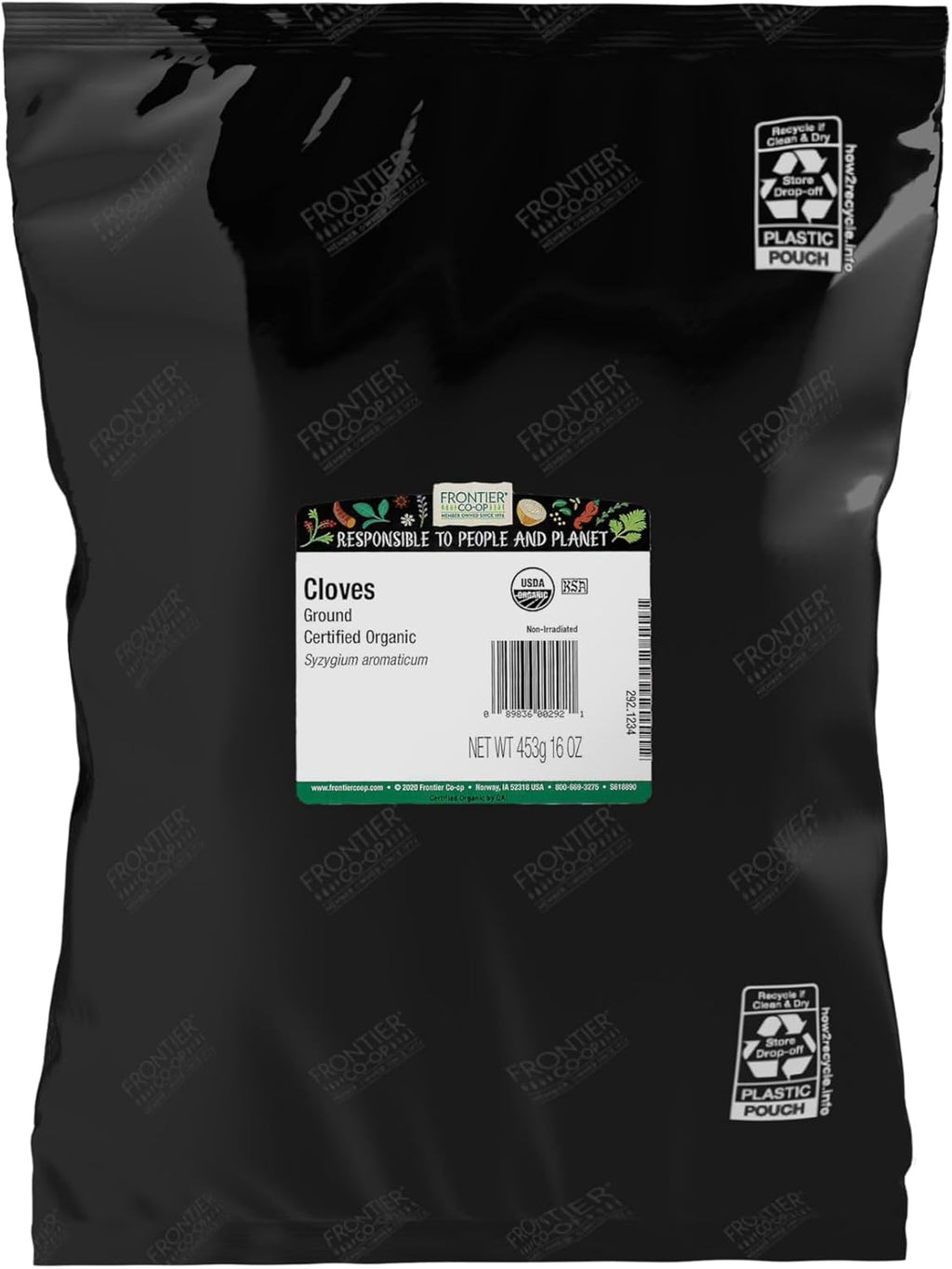 Frontier Co-op Cloves, Ground, Organic, 16 Oz.