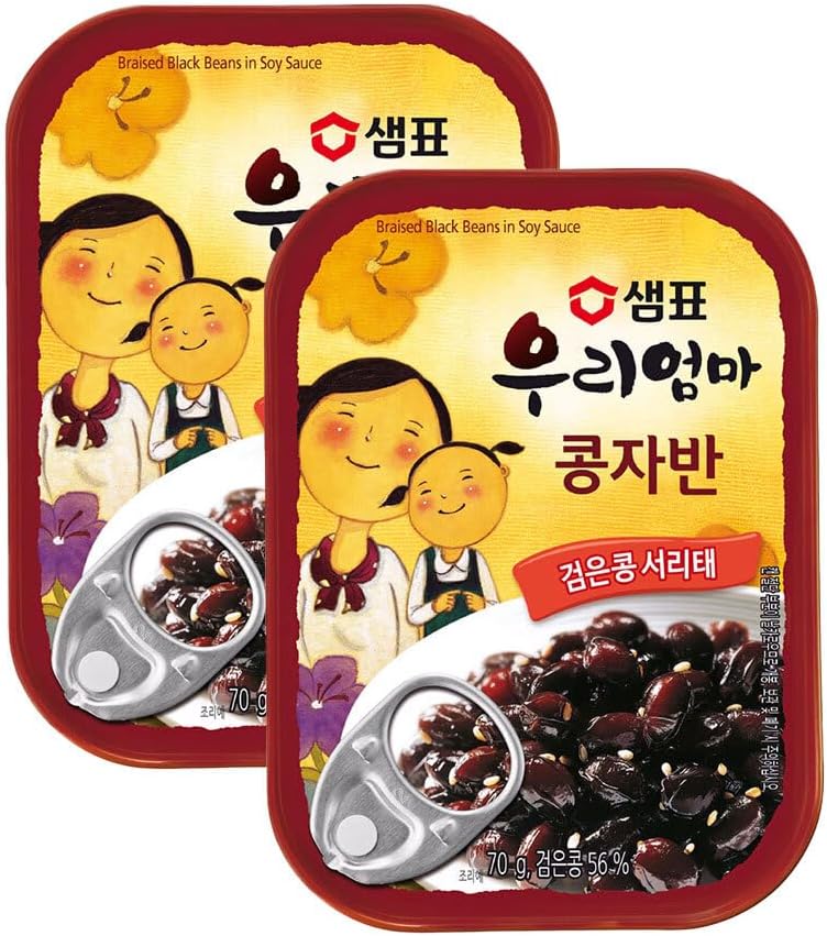 KOREAC_ Braised soy sauce beans (2.4 oz, 70g, 2 PACK) _Korean Instant Food Banchan Side Dishes