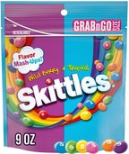 SKITTLES Mash-Ups Wild Berry and Tropical Candy, 9-Ounce Bag