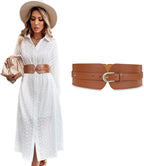 SUOSDEY Womens Wide Elastic Waist Belt for Dress Ladies Stretch Cinch Belt for Women
