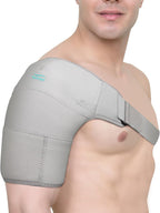 TYNOR Shoulder Brace for Torn Rotator Cuff Shoulder Compression Sleeve Wrap for Men & Women,Dislocation,Stability&Recovery Shoulder Support Adjustable Fits Left & Right Arm Sling,One Size(Grey),1 Unit