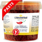 Calabrian Chili Pepper Paste, 2.2 lb (1 kg), No Seeds, Certified Authentic, Peppers are Grown in Calabria, Calabrian Chili Pate, Peperoncini Calabrese, Product of Italy, L'Oro Del Sud