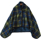 Wheelchair Ponchos with Hood Sleeveless Coats for Adults - Stay Warm with Winter Wheelchair Blanket Warmer Cover, Thick Soft Flannel Multipurpose Leisure Blanket Cape
