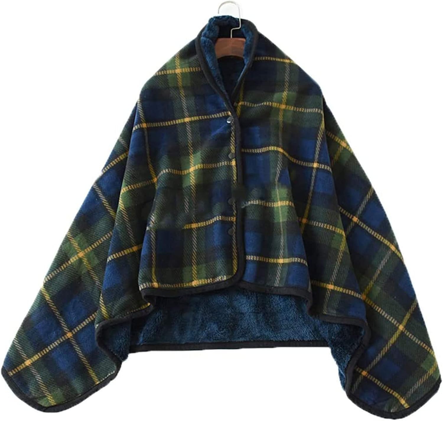 Wheelchair Ponchos with Hood Sleeveless Coats for Adults - Stay Warm with Winter Wheelchair Blanket Warmer Cover, Thick Soft Flannel Multipurpose Leisure Blanket Cape
