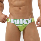 EASEJUICY Mens Bikini Swimwear Sexy Swimsuit Gradient Design Swim Briefs with Drawstring Low Waist Bathing Suit