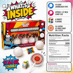 10 Large Jawbreakers On a Stick, Giant Candy Lollipops - Fruit Flavored, Retro Hard Candy Perfect for Parties, Gifts and Goody Bags, By 4YoreElves