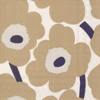 Ideal Home Range L552665 20 Count Paper Lunch Napkins, Marimekko Unikko Cream Linen, 6.5" x 6.5"