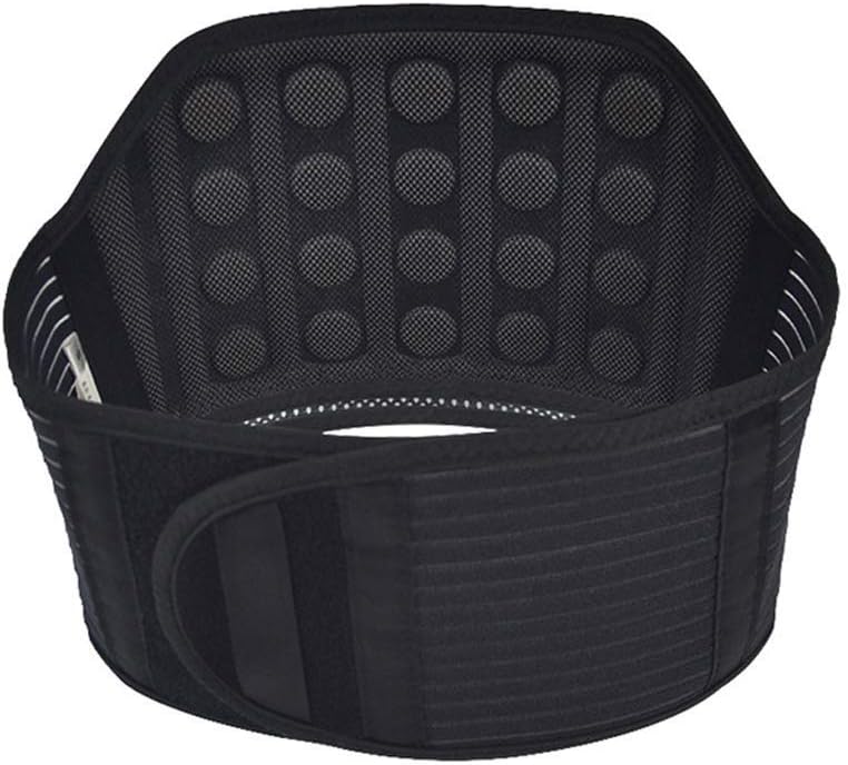Lumbar Brace 21 Magnets Release Heat, Portable Elastic Infrared Self-Heating Magnetic Therapy Back Waist Supportv Belt (Size : S)