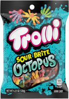 Ferrara Candy Company Trolli Sour Brite Octopus, Original Flavor, 120g/4.2 oz. Bag (Imported from Canada)