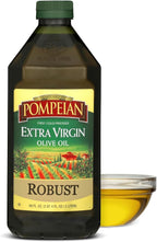 Pompeian Robust Extra Virgin Olive Oil - 68 Fl Oz - First Cold Pressed Olive Oil for Cooking - Full-Bodied Taste for Dressings and Marinades