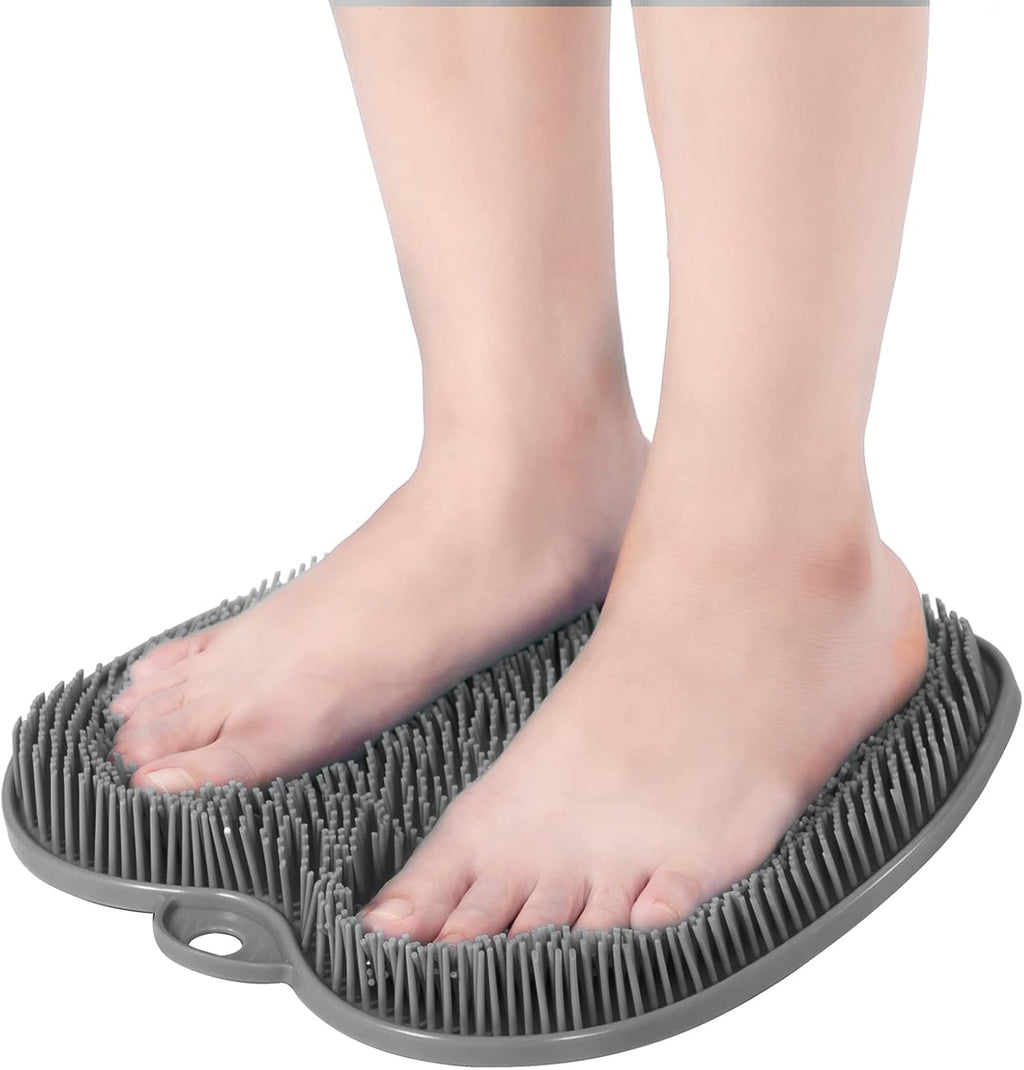 HONYIN Foot Scrubber for Use in Shower, XL Size Larger Shower Foot Scrubber Mat with Non-Slip Suction Cups- Cleans, Exfoliates & Massages Your Feet, Improve Circulation & Soothe Achy Feet