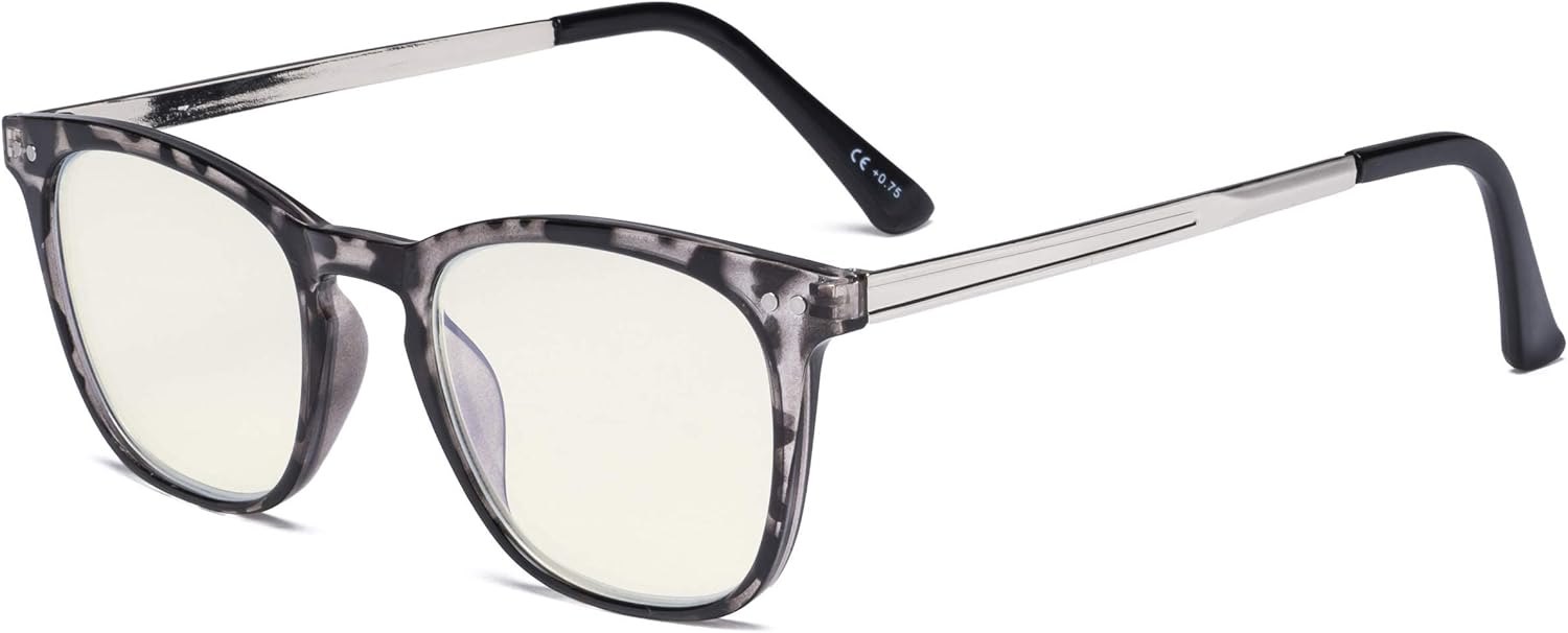 Eyekepper Blue Light Filter Glasses Men Women - Blocking UV Rays Anti Screen Glare Retro Computer Reading Eyeglasses