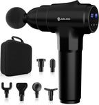 AERLANG Massage Gun, Deep Tissue Muscle Back Massage for Athletes Pain Relief, Percussion Massager with 6 Massages Heads & 20 Speed Fathers Birthday Day Gifts from Daughter Portable Back Massager Gun