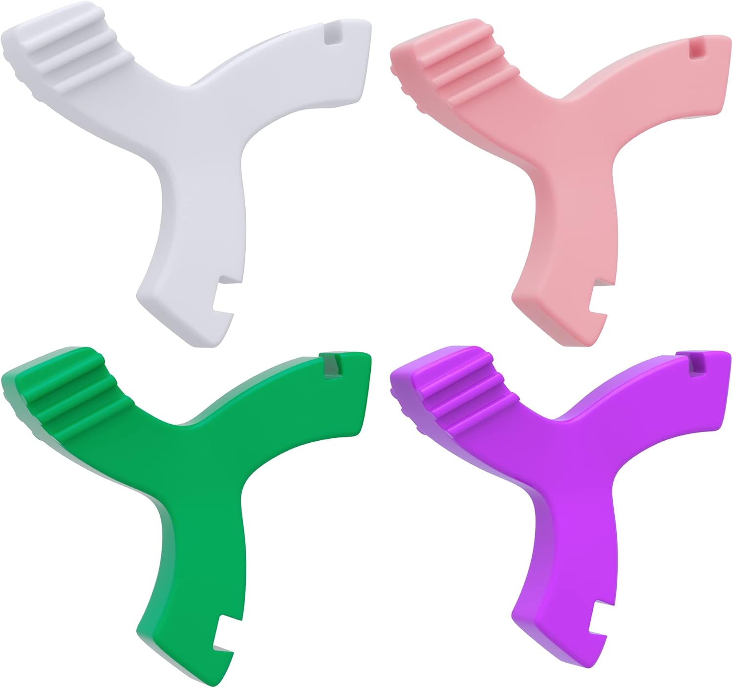 Chewies for Invisalign Aligner, DLENP 4 PCS Y-Shaped Chewies for Aligner Trays Seater Orthodontic Munchies for Invisalign (Unflavored,Strawberry, Mint, Grape)