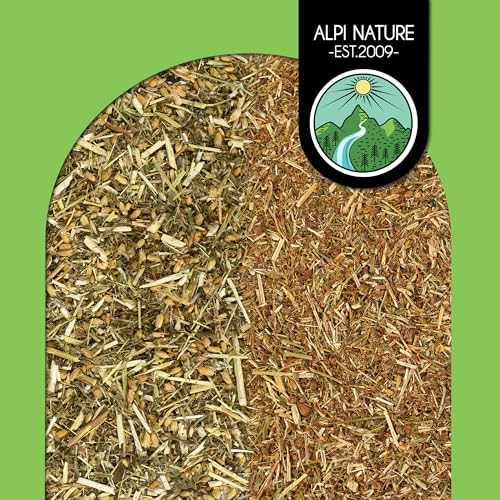 Alpi Nature Yarrow Tea and St. John's Wort Tea Bundle, 8 oz each, Dried Cut Herbs for Herbal Infusion