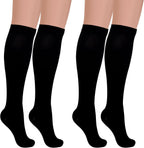 Pistha 2 Pairs Compression Socks for Women and Men Cycling Hiking Running Sports and Travel
