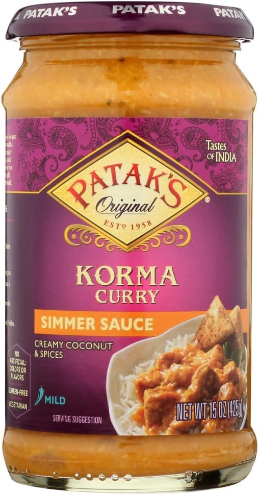 Patak's Korma Curry Cooking Sauce Mild 15 oz