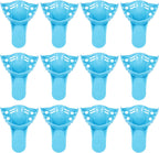 JMU Dental Impression Tray,Bag of 12 Perforated Disposable Trays,9 Anterior Upper