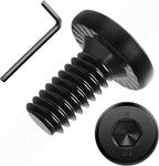 1/4-20 x 1/2"(25 Pack) Flat Head Hex Socket Cap Screws Bolts, FIXLINK Allen Hex Drive, Fully Threaded, Electrophoresis, Hexagon Spanner Included