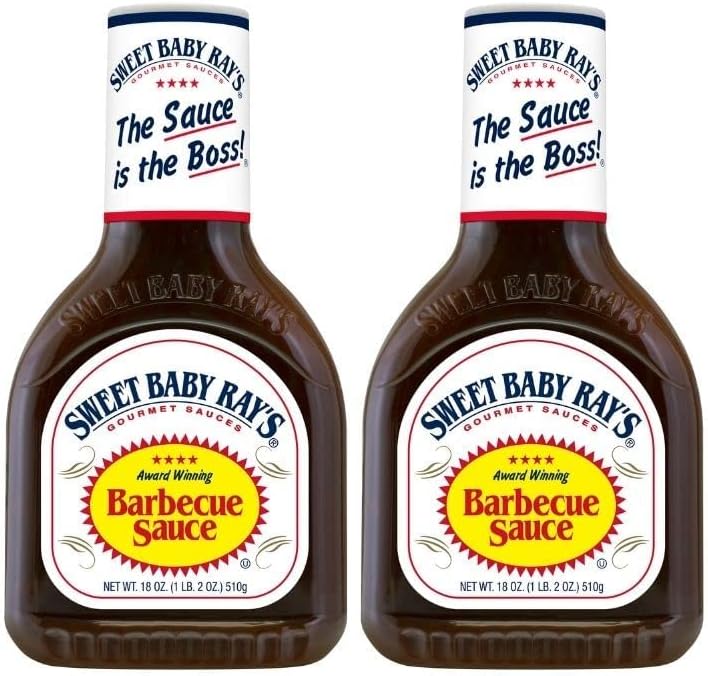 LJJ Sweet Baby Rays BBQ Sauce, 18 Oz (2 Pack)