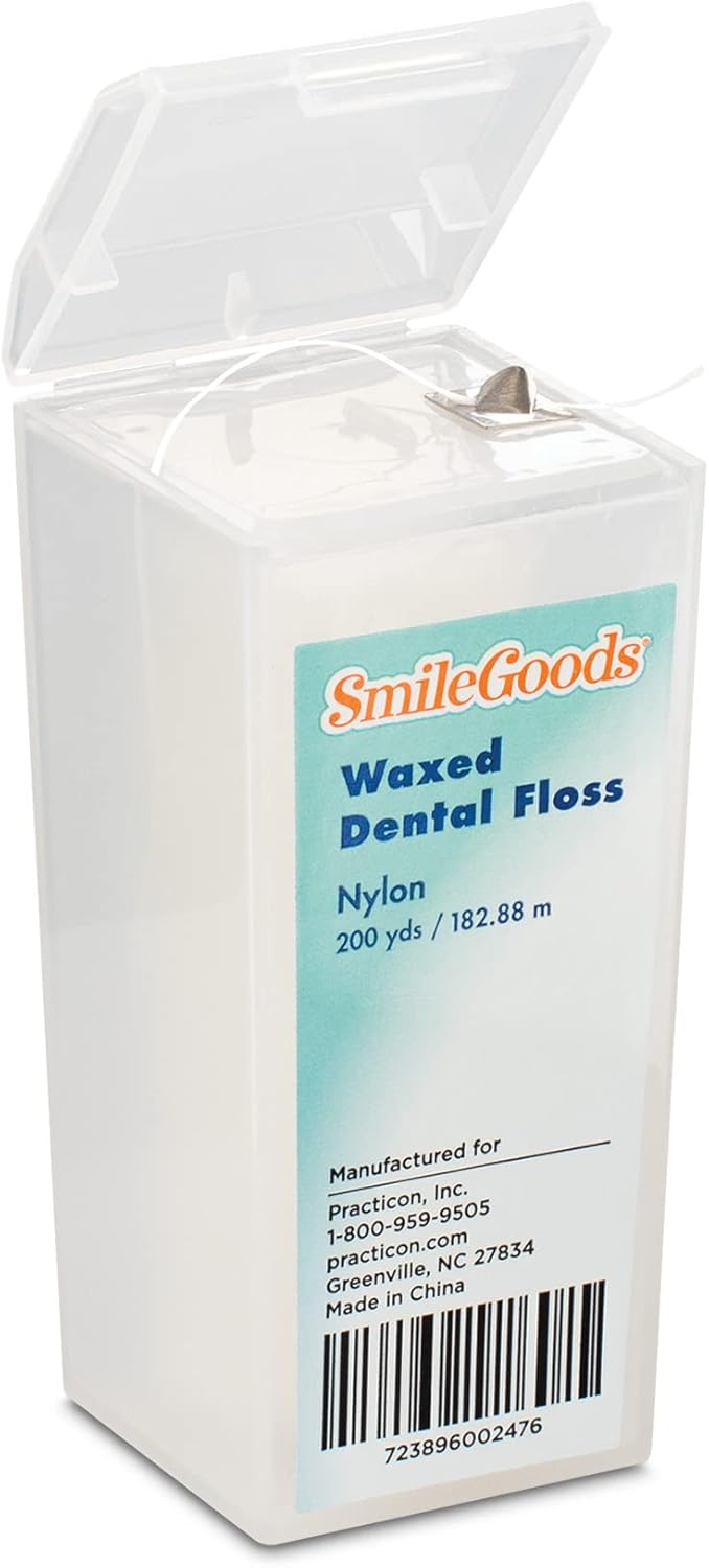 SmileGoods Waxed Dental Floss, 200 Yard, Unflavored