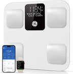 GE Smart Scale for Body Weight: Body Fat, BMI, Digital Bathroom Scale - 14 Body Composition Analyzer Health Monitor, Highly Accurate Bluetooth Weighing Scale with App 400 lb, 11 Inch
