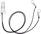 Hearing Aid Clip for Seniors Adults - Anti-Lost Lanyard Protector BTE Clip Holder Rope with Loops and Clip and Security Clip（Black）