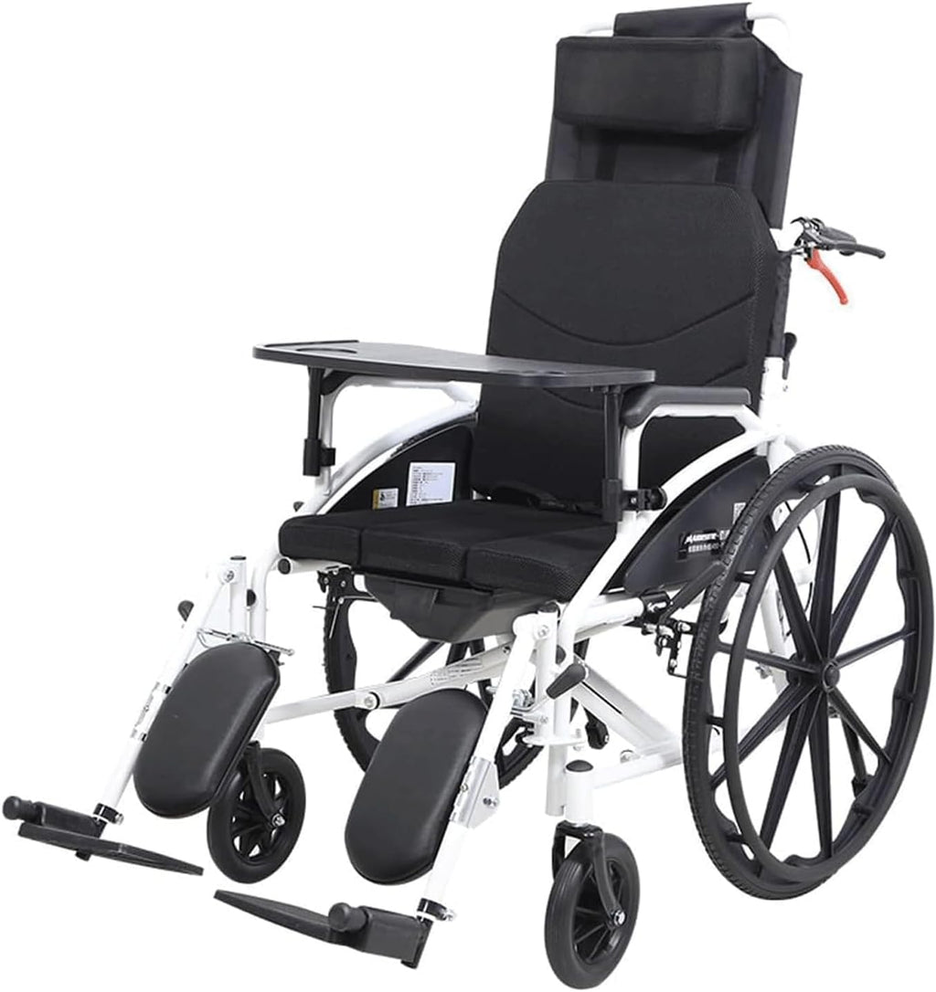 Light Wheelchairs High Back Aluminum Wheelchair Removable Headrest Reclining Transport Wheelchair Travel Wheelchairs