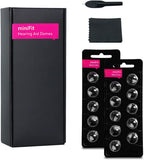 MiniFit Open Domes 5mm,6mm,8mm,10mm Ear Tips for Oticon Hearing Aids with Hearing Aid Supplies Cleaning Kits (5MM)