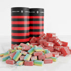 Licorice.com | Sweet & Sour Licorice Petite Bricks | Soft & Chewy Licorice | Rainbow & Strawberry | Blend of Fruity Undertones & Twirls of Tang | Pack of 2