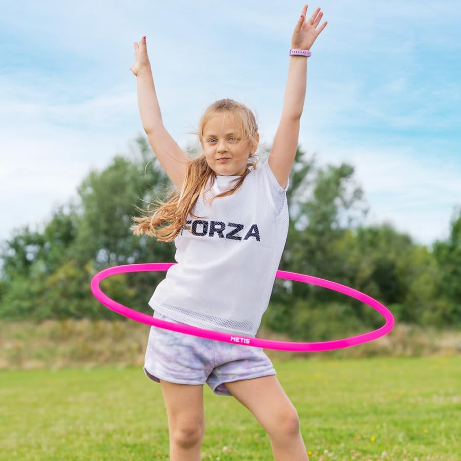 METIS Hula Hoops | Pack of 6 or 12 | Fitness, Exercise, Gymnastics, Kids, Adults, Dog Agility [Available in 4 Sizes]
