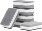 Kitchen Cleaning Sponges, 6 Pack Heavy Duty Scrub Sponges Cleans Fast Non-Scratch Sponge for Washing Dishes and Cleaning Kitchen (Grey)