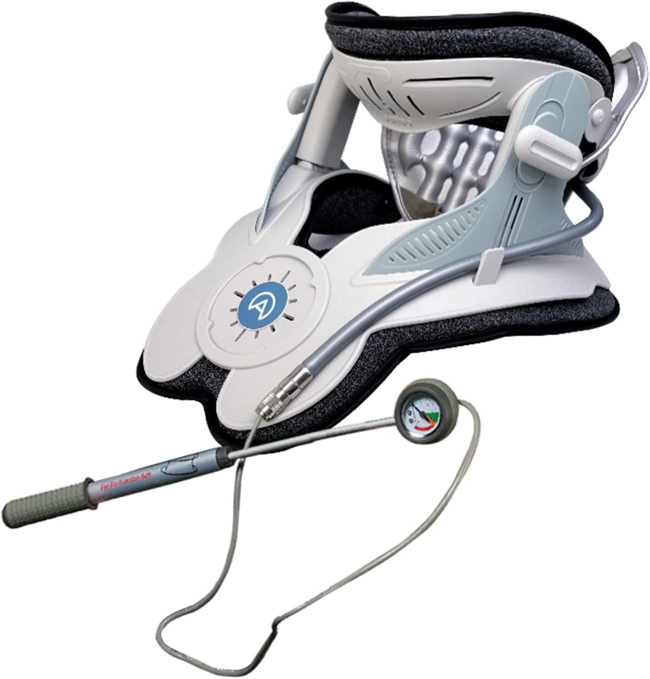 Neck Traction Device by Air Collar - Neck Stretcher - Cervical Traction Device - Neck & Shoulder Pain Relief - Stretcher Collar for Improved Spine Alignment - 2nd Generation (2nd Gen - Manual)