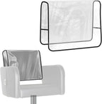 Salon Chair Cover - 20.8"x 15.7"x 4"Seat Covers Black,Salon Chair Covers Protectors,Square Salon Chair Covers Protectors fits Salon Chairs, Reinforced Precision Stitched Clear Covers (1, Oversized)