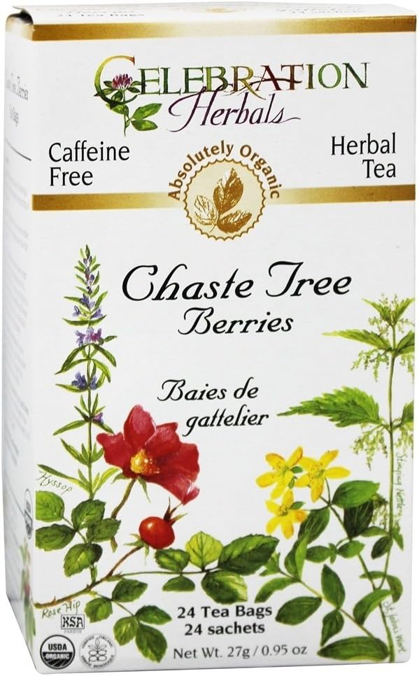 Chaste Tree Berries Tea Organic24 Bagcelebration Herbals