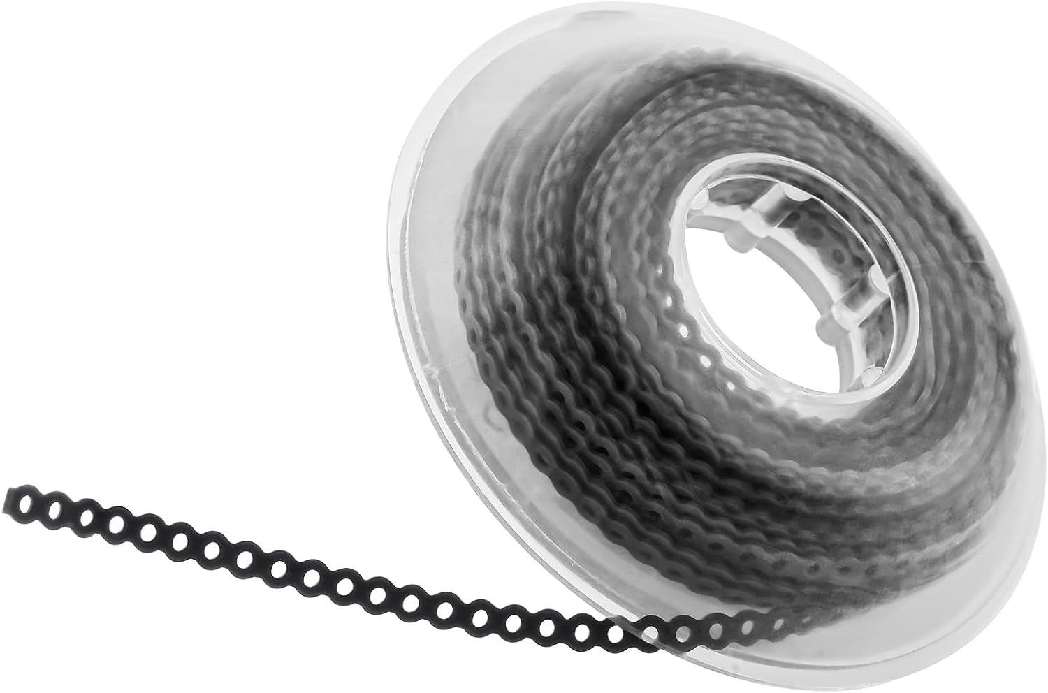 JMU Dental Orthodontic Power Chain Multicolor Spool Elastic Rubber Bands for Teeth Braces (Closed) 15Feet/ Roll, Black