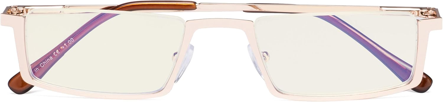 CessBlu Blue Light Filter Glasses Men Women Reading Computer Half-rim Reader Eyeglasses
