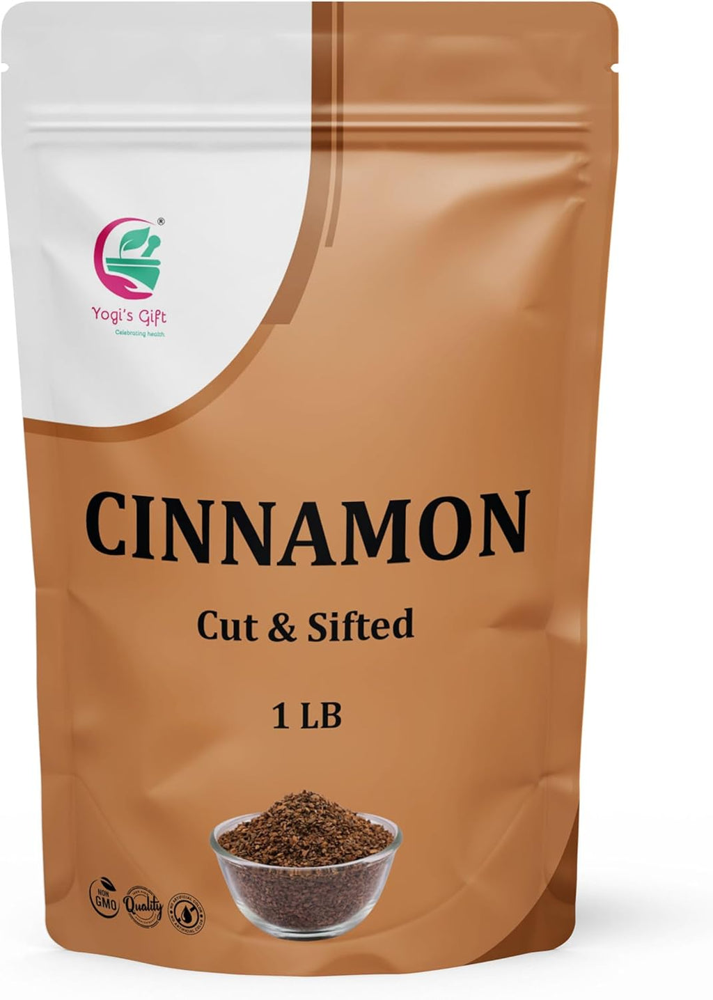 Crushed Cinnamon Bark 1 LB | Bulk Cinnamon Stick Pieces/Chips For Tea, Cooking | Rich Aroma and Great Flavour | Premium Grade Product by Yogi's Gift®