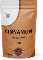 Crushed Cinnamon Bark 1 LB | Bulk Cinnamon Stick Pieces/Chips For Tea, Cooking | Rich Aroma and Great Flavour | Premium Grade Product by Yogi's Gift®