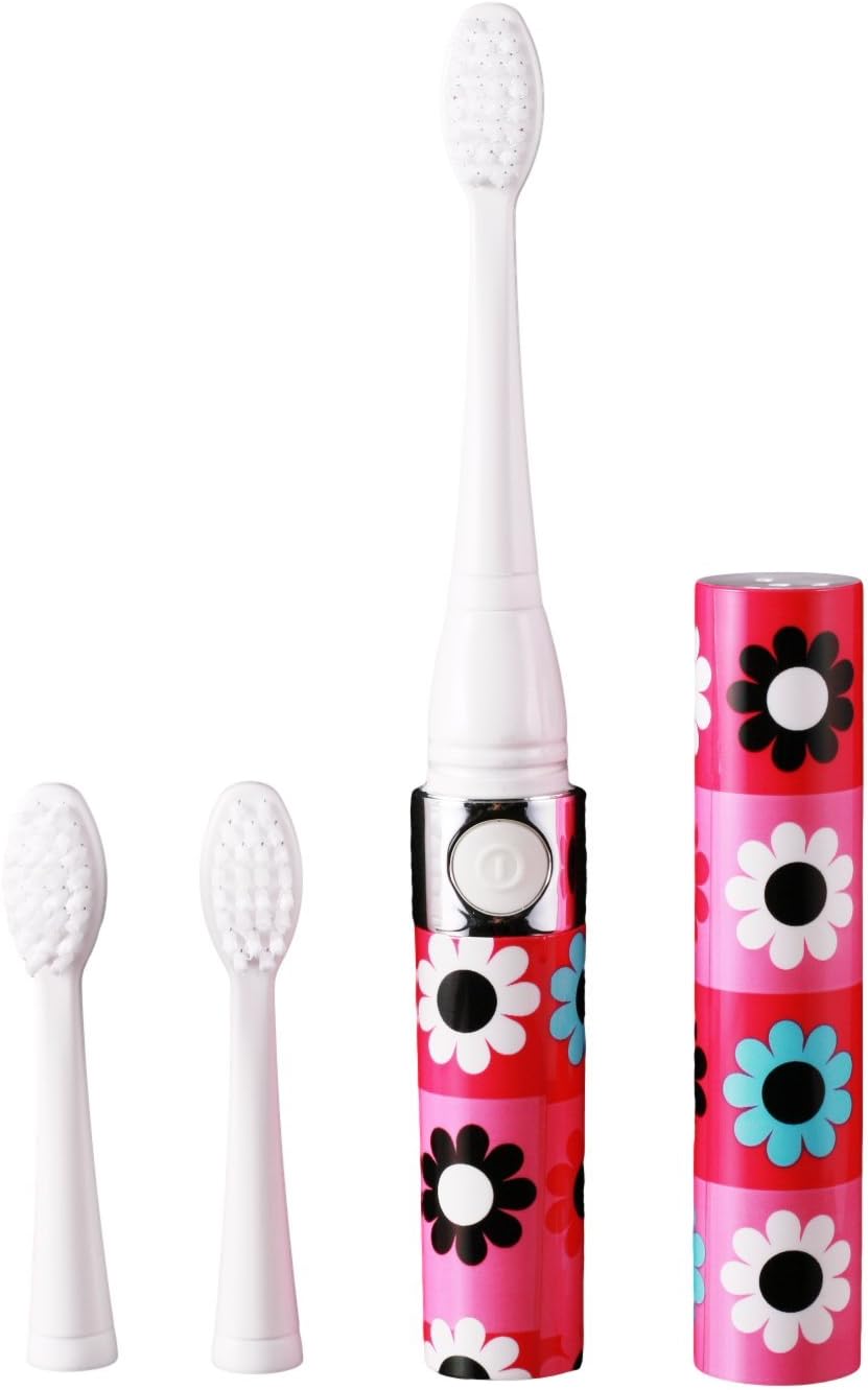 Electric Toothbrush HI-923 Flower Polka Dot (Portable/Travel Size)