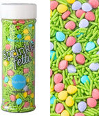 Sweets Indeed Easter Sprinkles, Spring Edible Sprinkle Mix, Perfect for Cake Decorations, Baking, Ice Cream, Cookies, Cupcake Topper For Birthday, Dairy Free, 4 ounces (Egg Hunt)