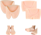 2 Pairs Gel Toe Caps Protectors Silicone Toe Sleeves Metatarsal Pads Ball of Foot Cushion Soft Forefoot Cushioning for Men Women Toe Sleeves Guards for Pain Relief