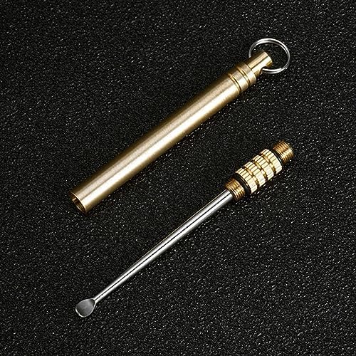 PartyKindom 2pcs Scoop for Ear Water Remover Titanium Alloy Ear Cleaner Lightweight Portable Tool Keychain Accessory Ideal for Travel
