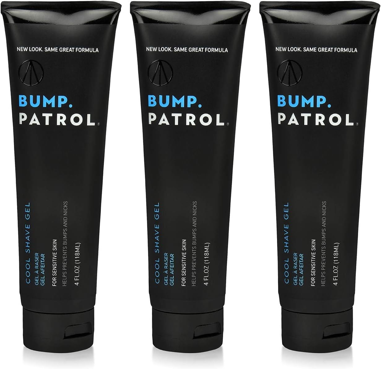 Bump Patrol Cool Shave Gel - Sensitive Clear Shaving Gel With Menthol Prevents Razor Burn, Bumps, Ingrown Hair - 4 Ounces 3 Pack