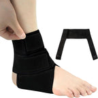 Ankle Support Brace(1 Pack) — Compression Ankle Brace for Women & Men, Adjustable Wrap Ankle Stabilizer Brace for Sprained, Foot Pain, Plantar Fasciitis, Achilles Tendonitis (Black,One Size)
