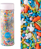 Sweets Indeed Sprinkles, Edible Sprinkle Mix, Perfect for Cake Decorations, Baking, Ice Cream, Cookies, Cupcake Topper, 4 ounces (Funny Bunny)