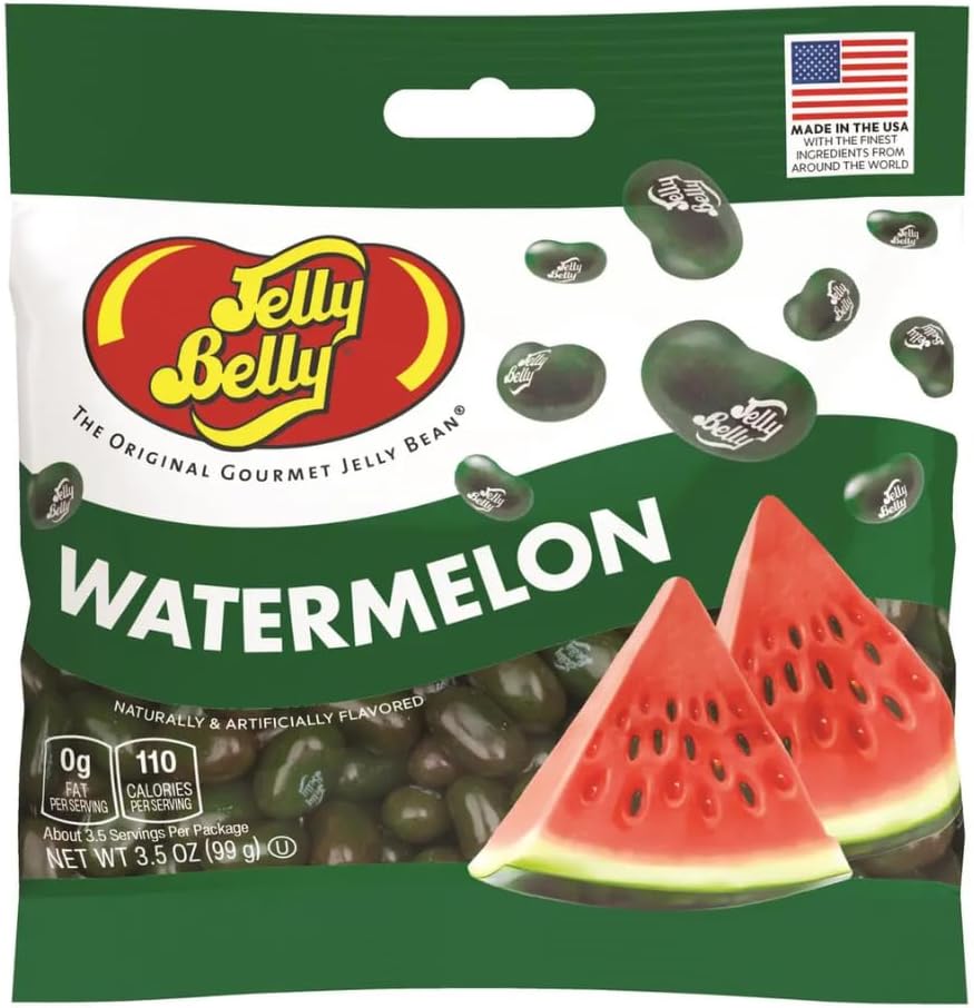 Jelly Belly Gourmet Jelly Bean, Watermelon, 3.5 oz. Bag