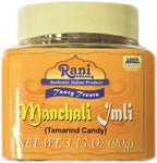 Rani Manchali Imli (Tamarind and Mango Candy) 3.15oz (90g) Individually Wrapped, PET Jar ~ All Natural | Vegan | Gluten Friendly | NON-GMO | Indian Origin & Taste